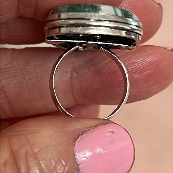 #571 Tree Agate Handcrafted Ring Size 5.5 NWOT - Picture 15 of 16